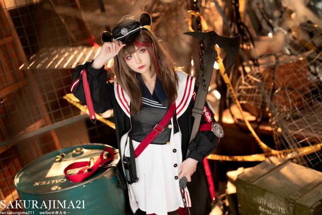 [明日方舟]樱岛嗷一cos凛冬，魅力四溢再现酷帅先锋