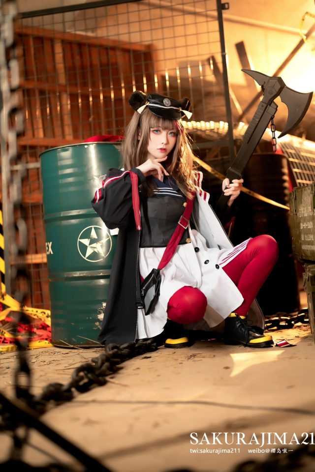 [明日方舟]樱岛嗷一cos凛冬，魅力四溢再现酷帅先锋