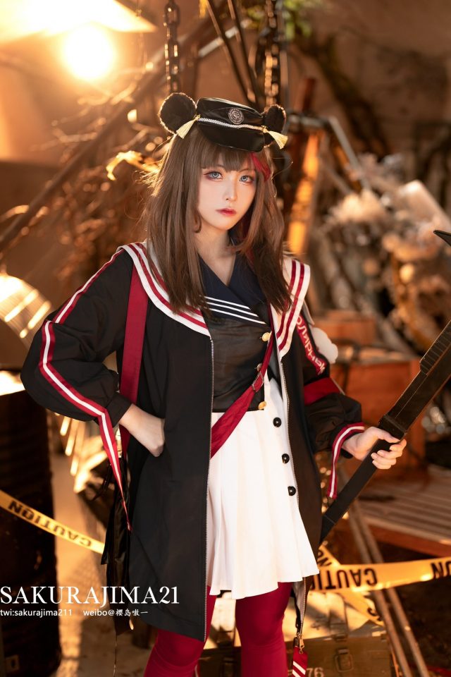 [明日方舟]樱岛嗷一cos凛冬，魅力四溢再现酷帅先锋