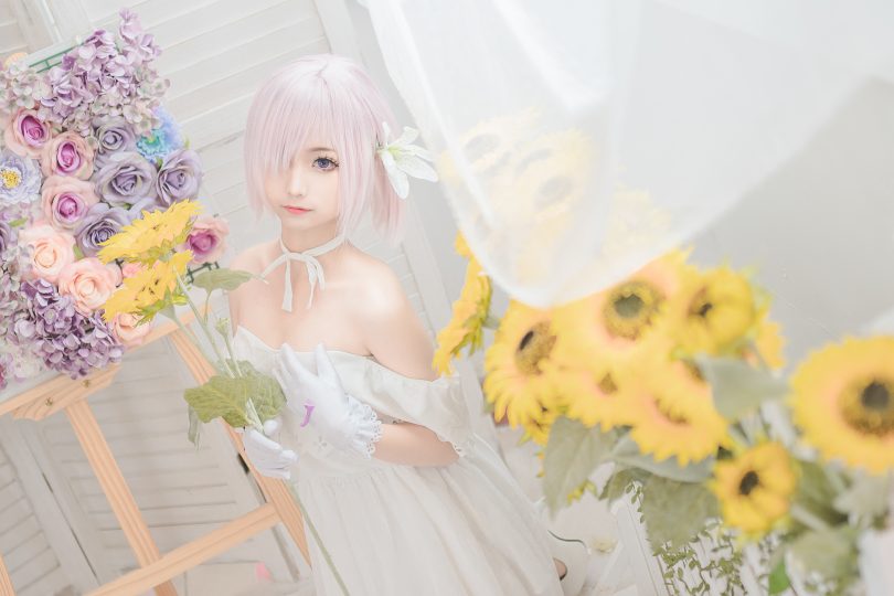 蠢沫沫cos图集 | 蠢沫沫 - FGO白色花嫁·玛修cos [40P-391MB]