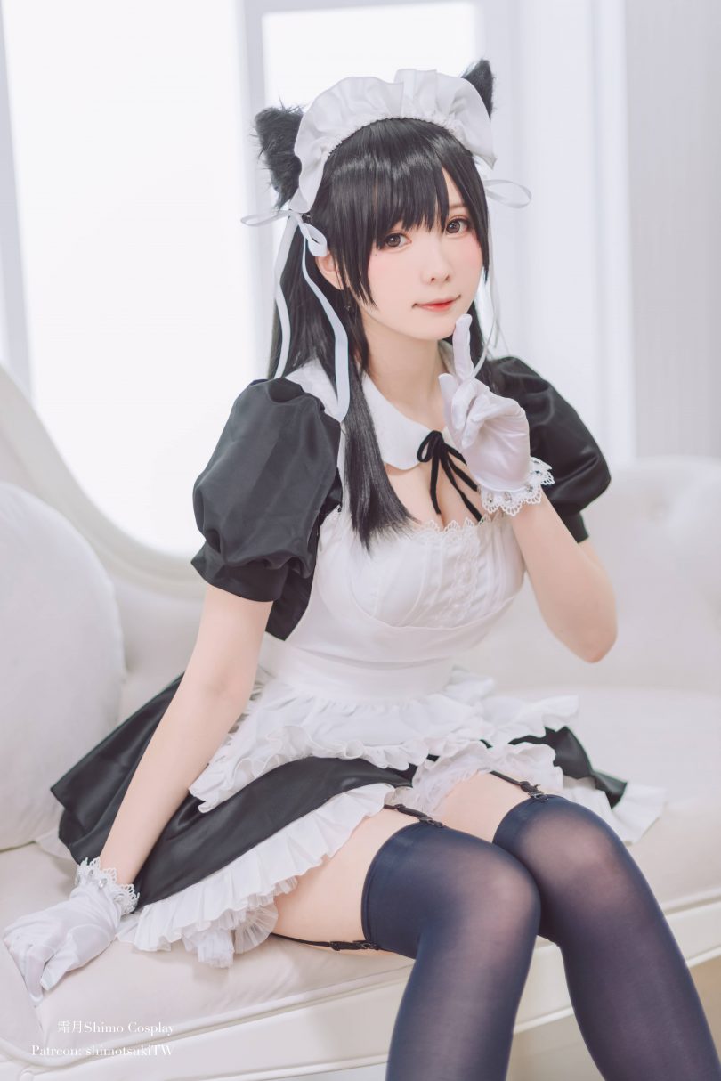 霜月shimo cos图集 | 霜月shimo_碧蓝航线·爱宕女仆cos [16P2V-174MB]