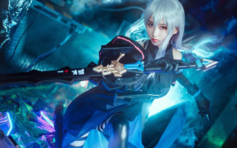 木棉棉OwO cos斯卡蒂 | 木棉棉OwO_明日方舟·斯卡蒂cos作品 [16P-468MB]