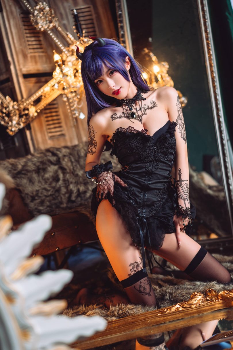 清水由乃cosplay作品 | 清水由乃_暗黑纹身cos图包 [30P-370MB]