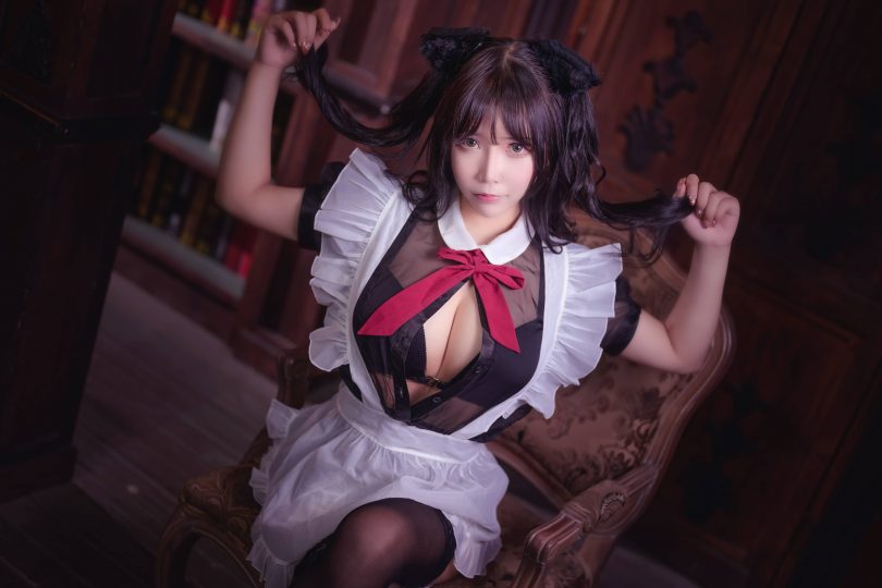 中岛莫之子i_cos图包 | 中岛莫之子i_蕾丝猫咪小女仆cos作品 [44P-552MB]