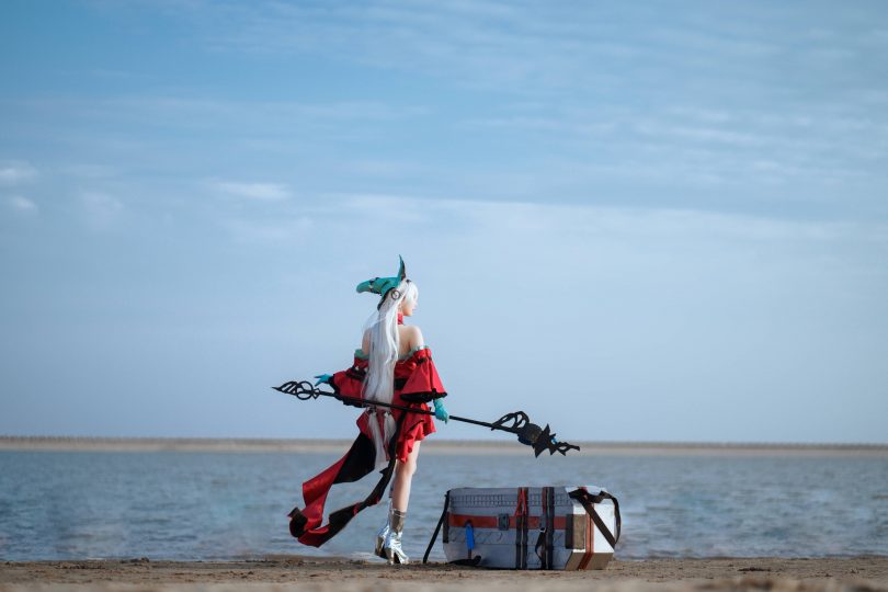 面饼仙儿cos作品 | 面饼仙儿_明日方舟·浊心斯卡蒂cos [15P-168MB]