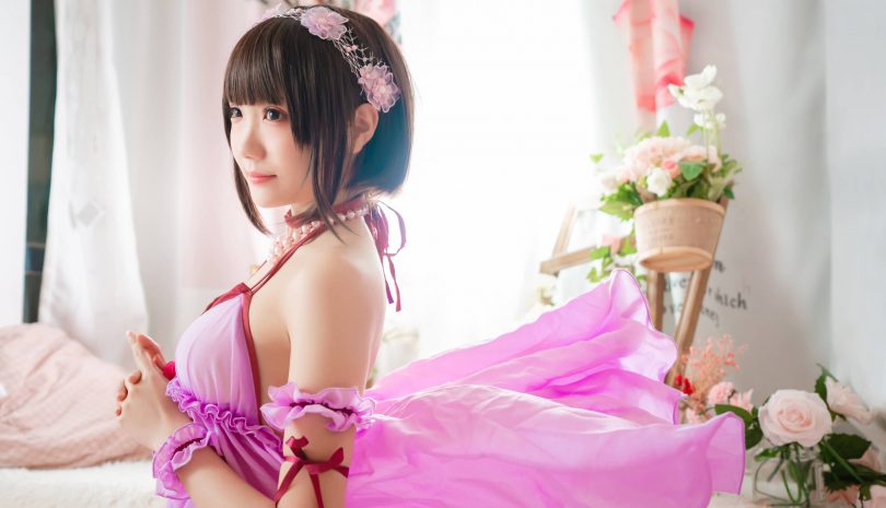 瓜希酱cos加藤惠 | 瓜希酱_路人女主·加藤惠睡衣cos作品 [14P-58MB]