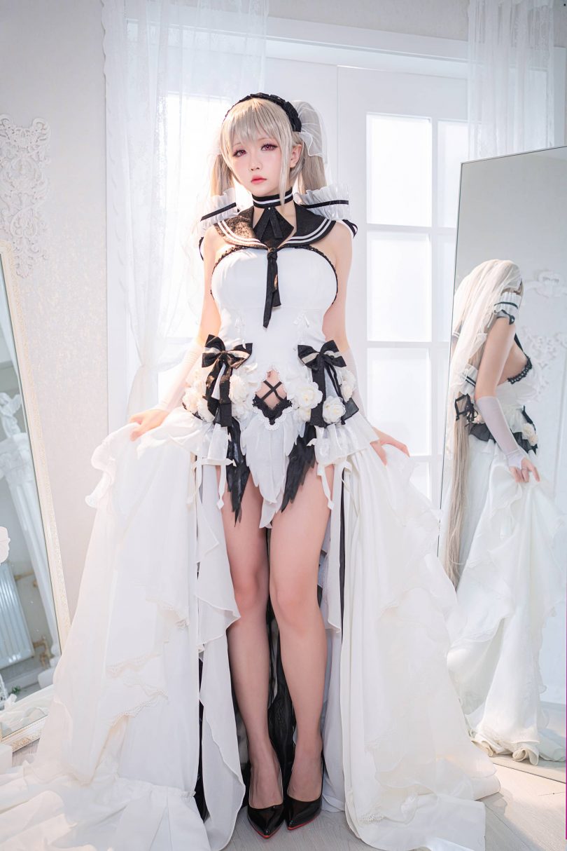 星之迟迟_纯白と漆黑cos系列 | 星之迟迟_碧蓝航线·可畏cos作品 [20P-67MB]