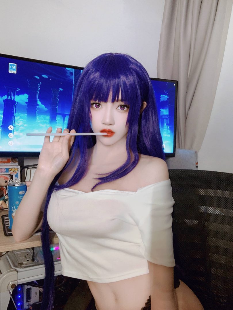 桜桃喵_雷电将军·同人（自拍）cos作品 [11P-86MB] | 桜桃喵_雷电将军cos