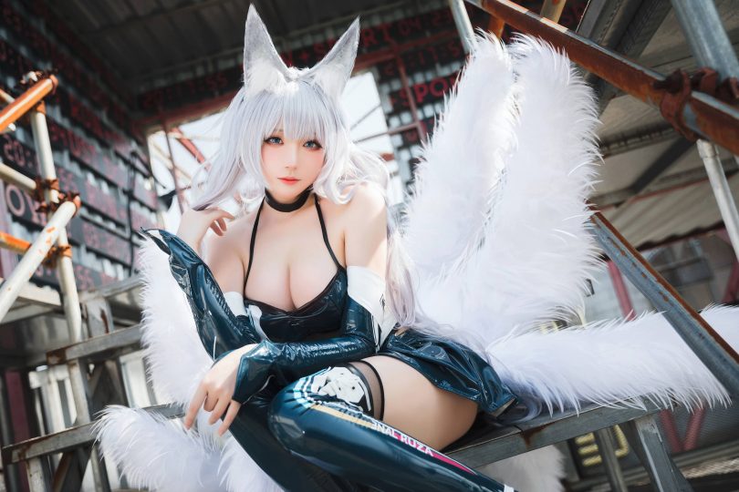 瓜希酱cos信浓 | 瓜希酱_碧蓝航线·信浓赛车cos作品 [16P-81MB]