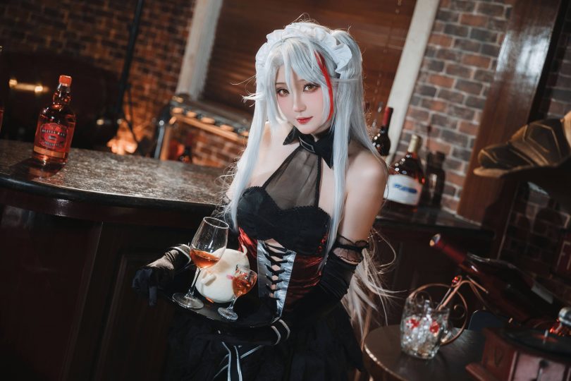 瓜希酱_碧蓝航线cos系列 | 瓜希酱_欧根亲王·沉醉于夜cos作品 [20P-150MB]