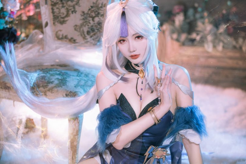 如月灰cos凝光 | 如月灰_原神·凝光 纱中幽兰cos作品 [11P-142MB]