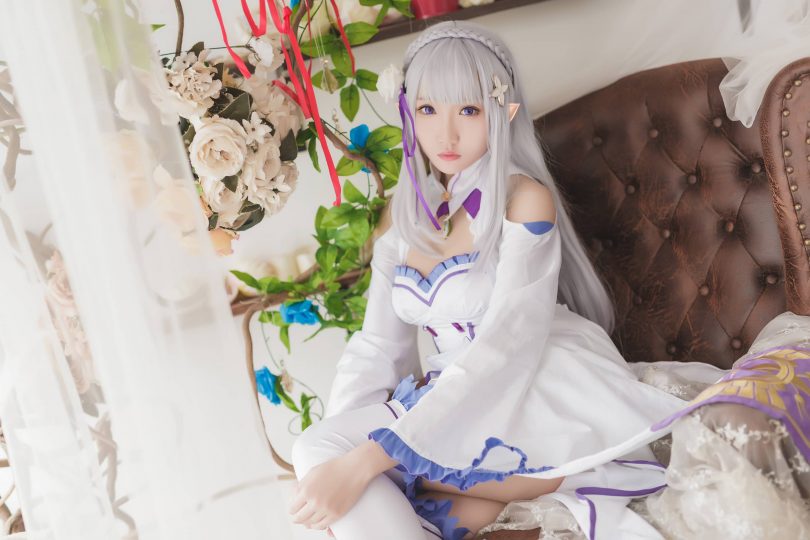 瓜希酱cos艾米莉亚 | 瓜希酱_《Re:zero》·艾米莉亚cos作品 [16P-60MB]
