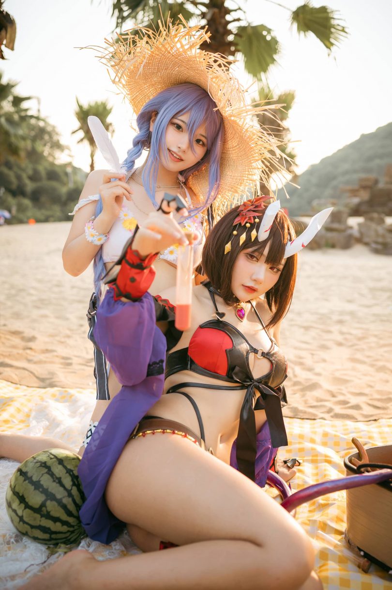 伊喵君_Nya &#038;是一只熊仔吗cos | 伊喵君Nya_公主连结·静流cos作品 [38P-147MB]