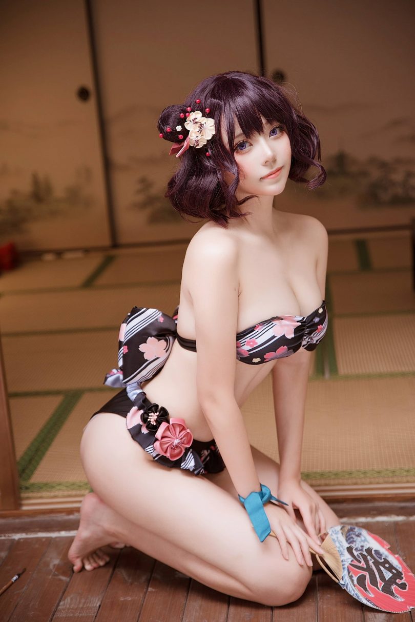 菌烨tako_FGO·葛饰北斋水着cos [9P-65MB] | 菌烨tako cos葛饰北斋