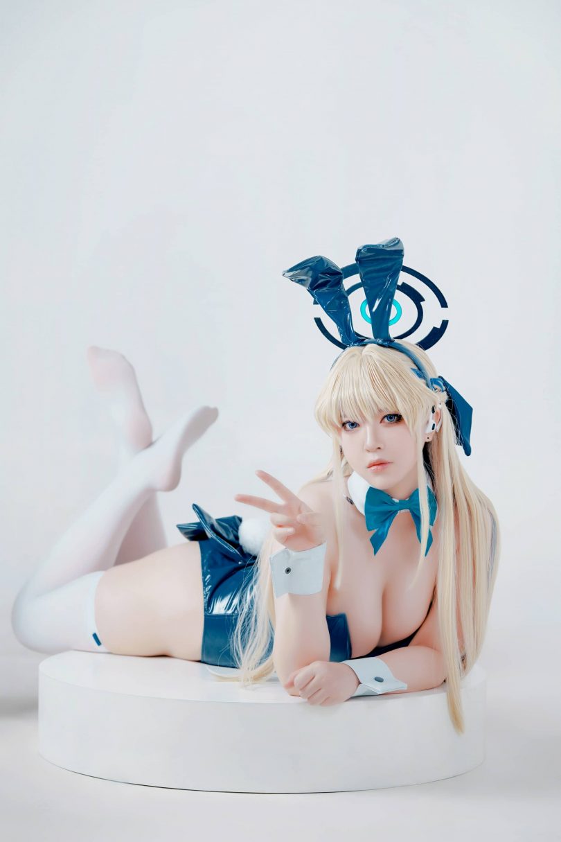 半半子cos飞鸟马时 | 半半子_蔚蓝档案·飞鸟马时Bunny cos [62P3V-266MB]