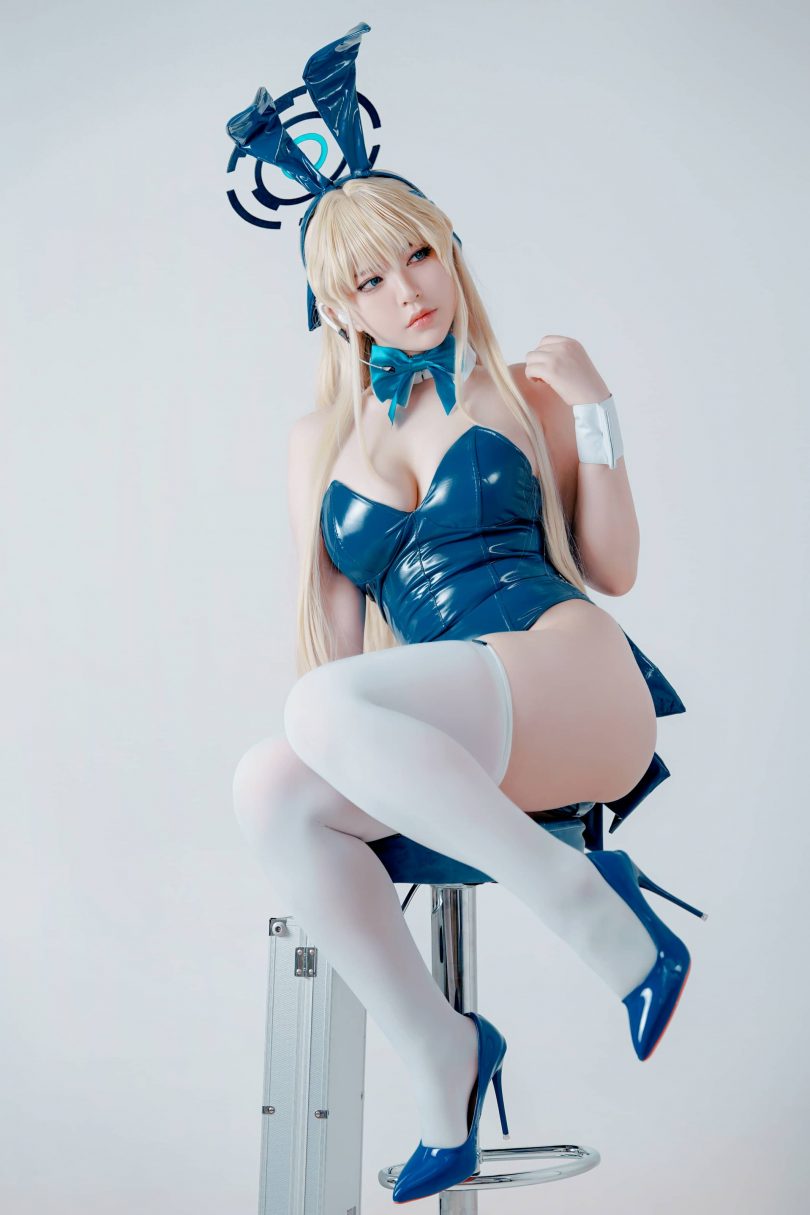 半半子cos飞鸟马时 | 半半子_蔚蓝档案·飞鸟马时Bunny cos [62P3V-266MB]