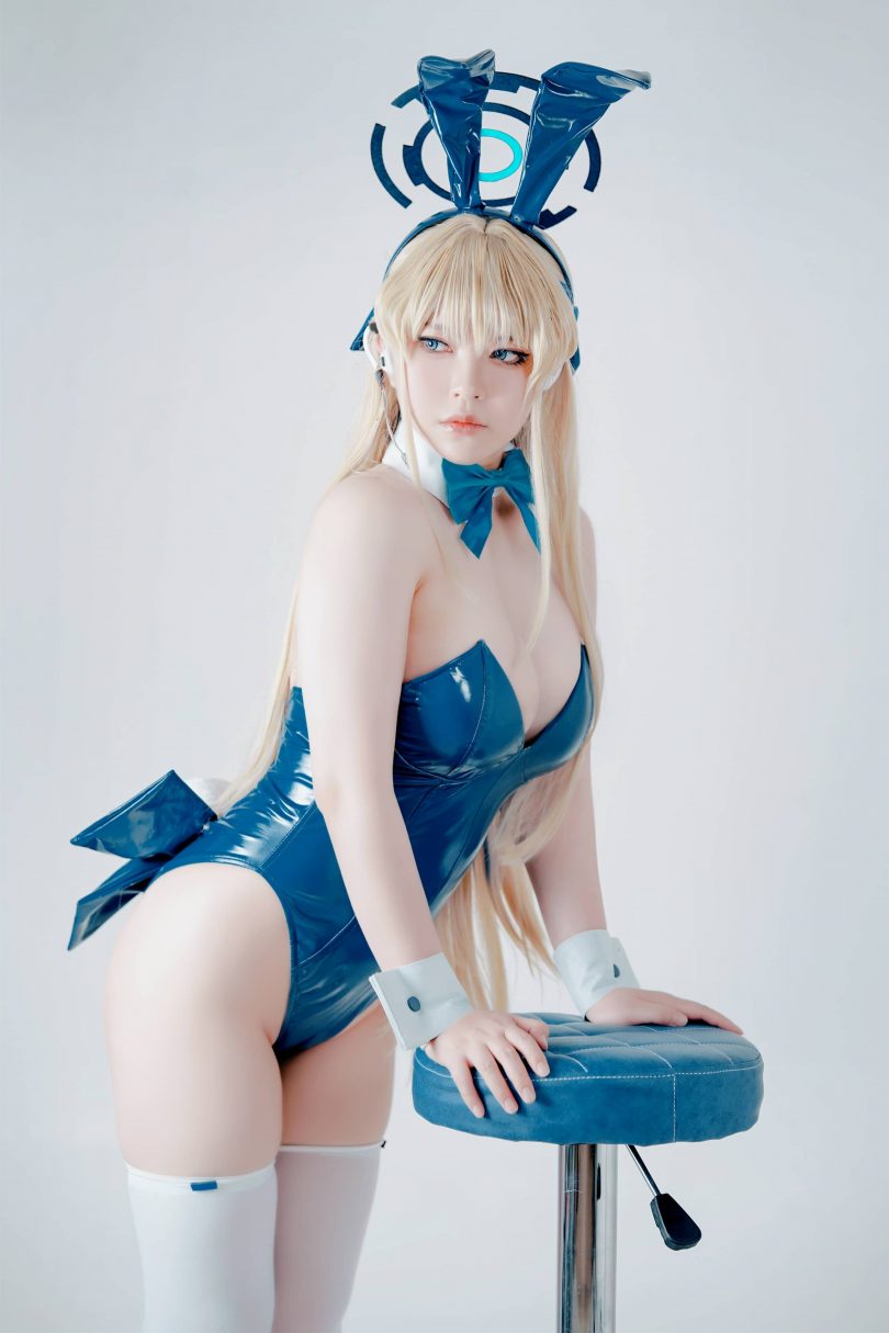 半半子cos飞鸟马时 | 半半子_蔚蓝档案·飞鸟马时Bunny cos [62P3V-266MB]