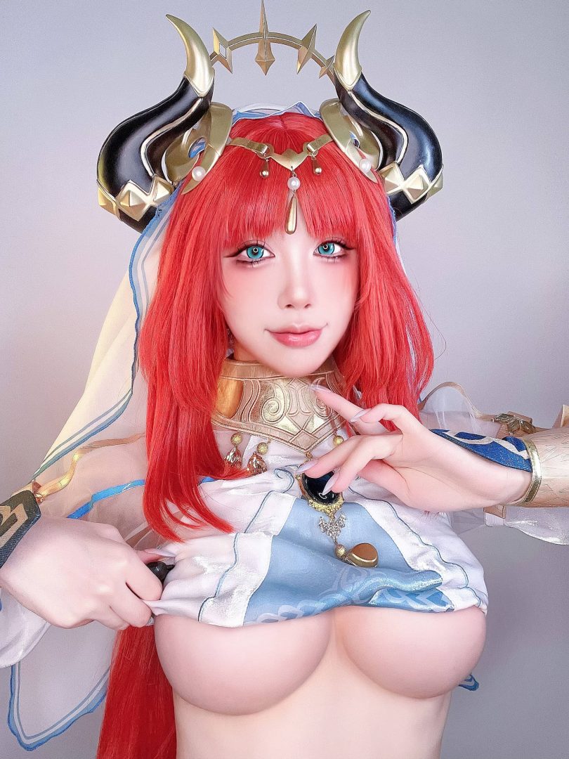 水淼aqua cos妮露 | 水淼aqua_Fantia·原神 妮露cos作品 [26P-57MB]