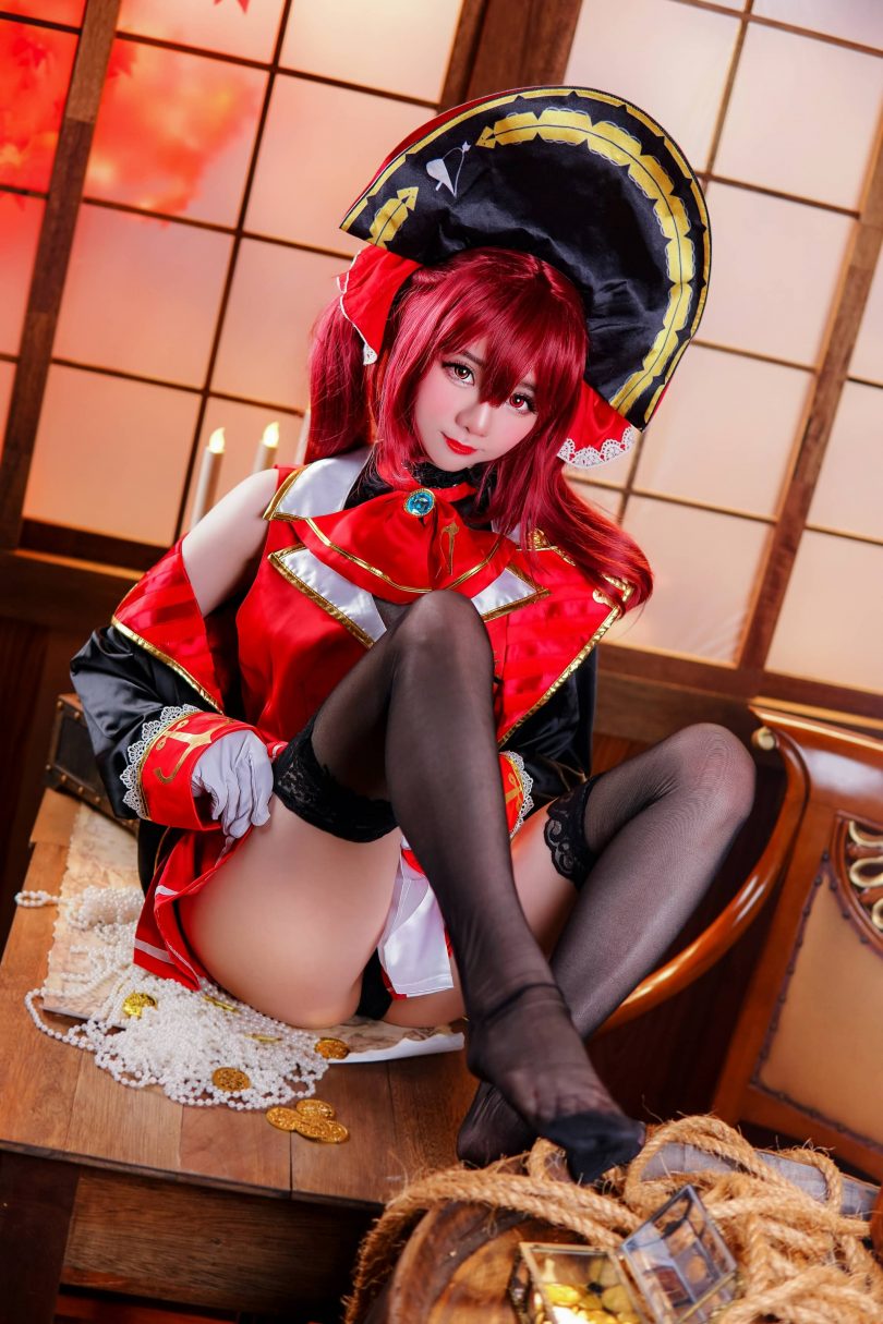 Sally Dorasnow cos宝钟玛琳 | Sally Dorasnow_Hoshou Marine·宝钟玛琳cos [19P-154MB]