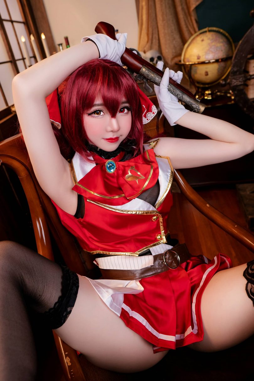 Sally Dorasnow cos宝钟玛琳 | Sally Dorasnow_Hoshou Marine·宝钟玛琳cos [19P-154MB]