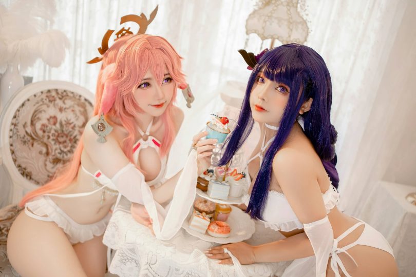 Sally Dorasnow cos八重神子 | Sally Dorasnow_八重神子&雷电将军cos [20P-183MB]