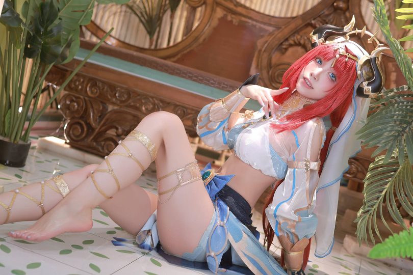 水淼aqua cos妮露 | 水淼aqua_原神·妮露 原皮+比基尼cos [97P-125MB]