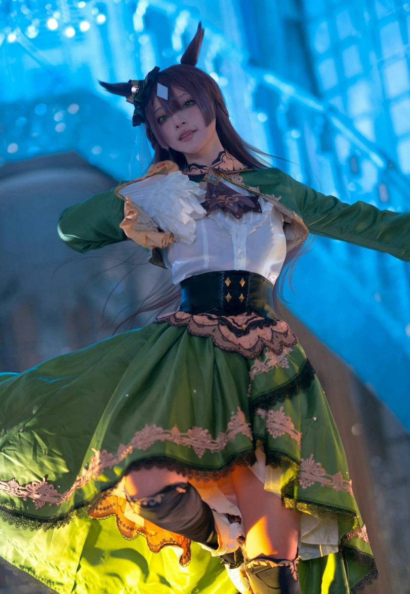 黑龙贯通cos赛马娘 | 黑龙贯通_赛马娘·里见光钻cos作品 [14P-90MB]