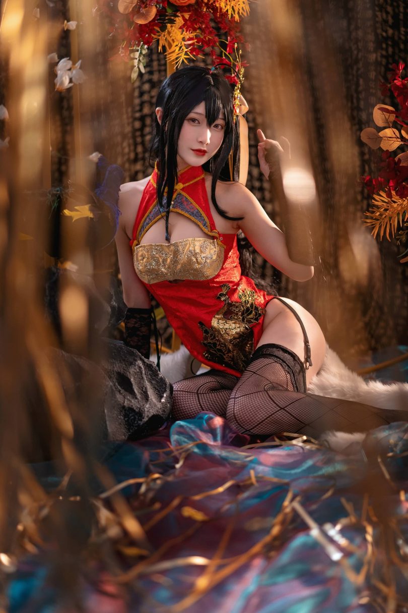 铁板烧鬼舞w cos大凤 | 铁板烧鬼舞w_碧蓝航线·大凤旗袍cos [30P-495MB]