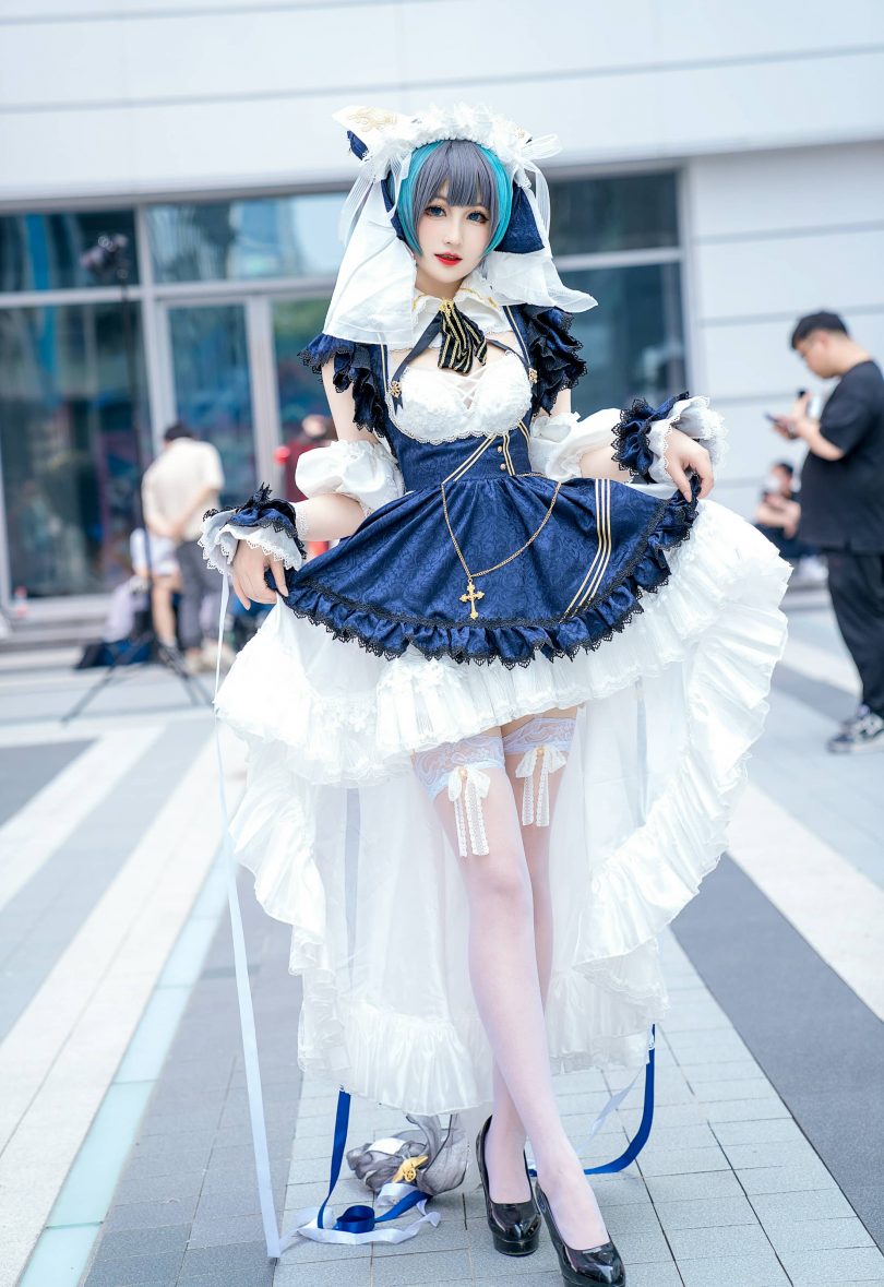 喵喵的喵吖cos柴郡 | 喵喵的喵吖_碧蓝航线·柴郡cos作品 [12P-71MB]