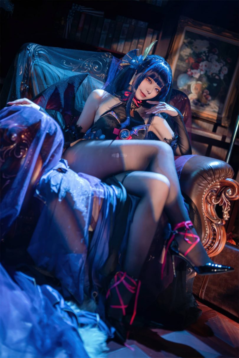 安食Ajiki cos雷电将军 | 安食Ajiki_原神·雷电将军魅魔cos [35P-281MB]