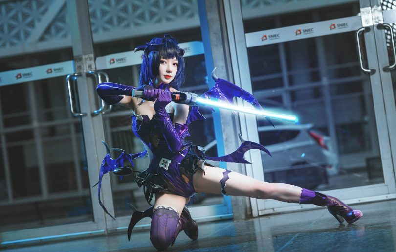 阿包也是兔娘cos魅魔 | 阿包也是兔娘_芽衣恶魔·魅魔cos [11P-255MB]