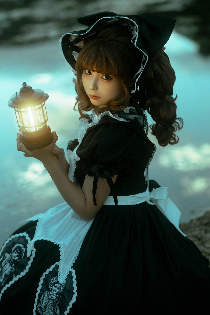 蠢沫沫cos_洱海黑色 | 蠢沫沫_洱海·女仆裙 黑色cos作品 [17P-201MB]