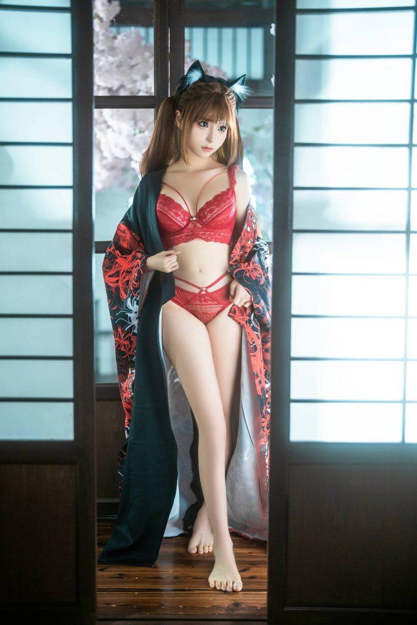 蠢沫沫cos捆绑和服 | 蠢沫沫_捆绑系列·红色比基尼cos作品 [55P-584MB]