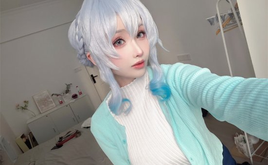 rioko凉凉子雪女图片在线鉴赏 银发造型惊艳众人