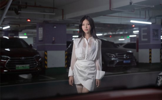 利世Insane是谁?化身女白领停车场里的浪漫邂逅