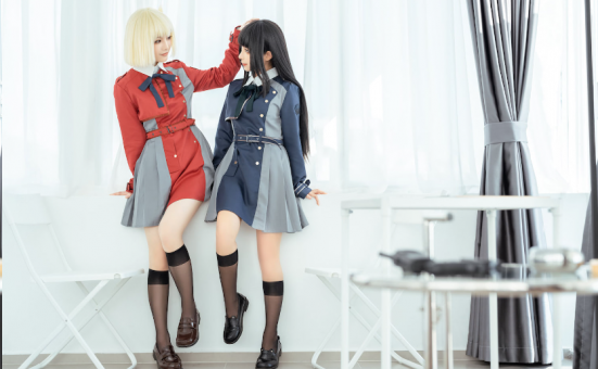 第201期蠢沫沫&桃良阿宅 莉可莉丝，精品cos作品赏析