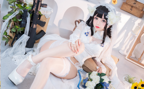 日奈娇95式婚纱，精品cos摄影作品赏析