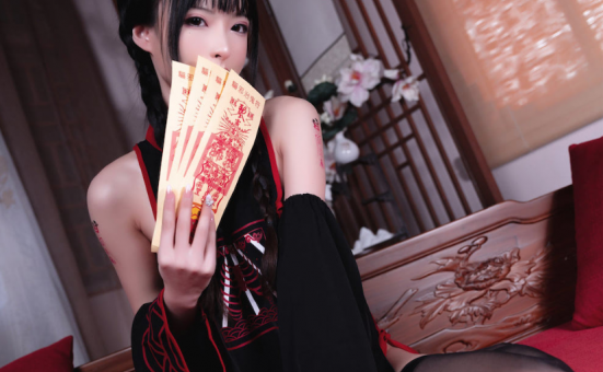 清水由乃Y纹小僵尸，精品cos摄影作品欣赏