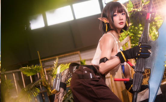 阿包也是兔娘《明日方舟 森蚺》精彩cos摄影作品赏析