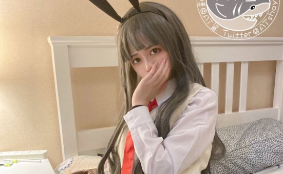 AT鲨小姐姐cos《妹麻衣学姐》：可爱与性感的完美结合！