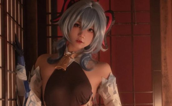 五更百鬼小姐姐尽显魅力，《甘雨》cosplay打造强大战士形象！