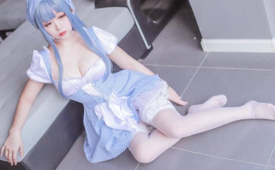 日奈娇《蓝色女仆》！体验清新蓝白色调的童话世界！