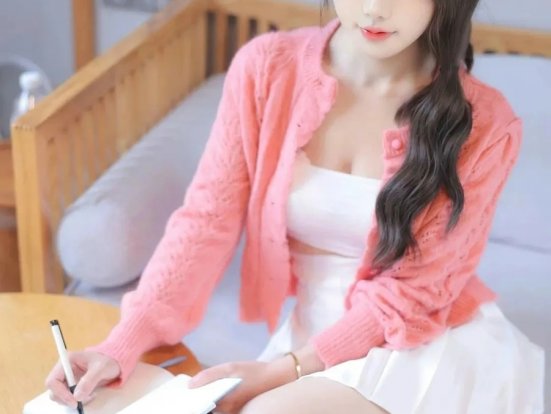 桃妖夭校园粉色服饰外拍,很有个性新人