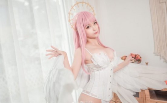 coser@蠢沫沫_化身美丽迷人的 Angel [蠢沫沫 cos 图集]