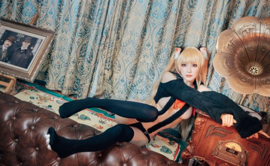 阿包也是兔娘 cos 作品 | 阿包也是兔娘 cos“小猫咪”，性感迷人