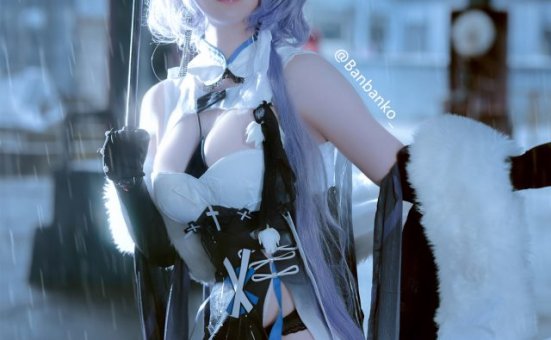 [明日方舟]半半子cos絮雨，旗袍展现性感完美的身姿