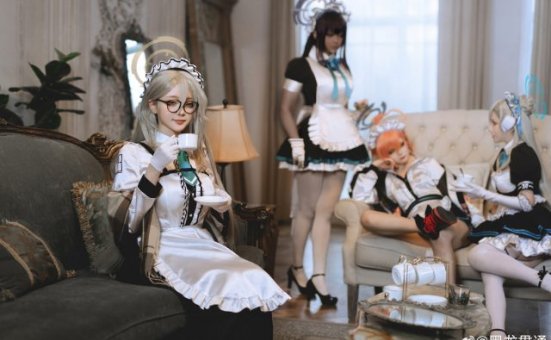 黑龙贯通cos《蔚蓝档案》室笠茜，漂亮可爱魅力无限！