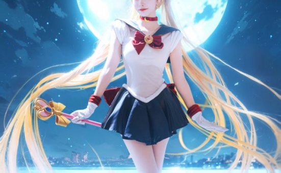 梁尘cos《美少女战士》月野兔,再现神级现实版月亮女神