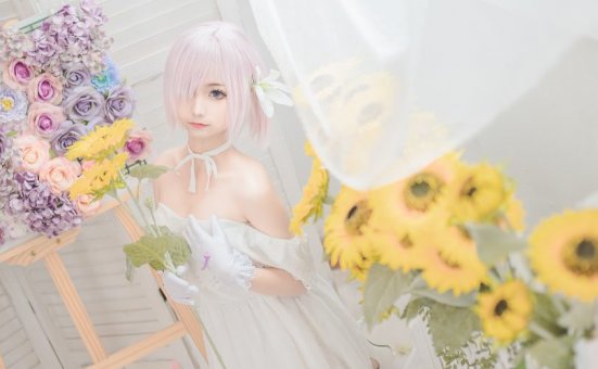 蠢沫沫cos图集 | 蠢沫沫 – FGO白色花嫁·玛修cos [40P-391MB]
