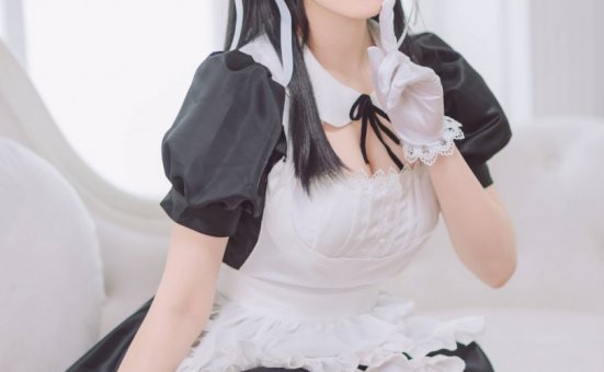 霜月shimo cos图集 | 霜月shimo_碧蓝航线·爱宕女仆cos [16P2V-174MB]